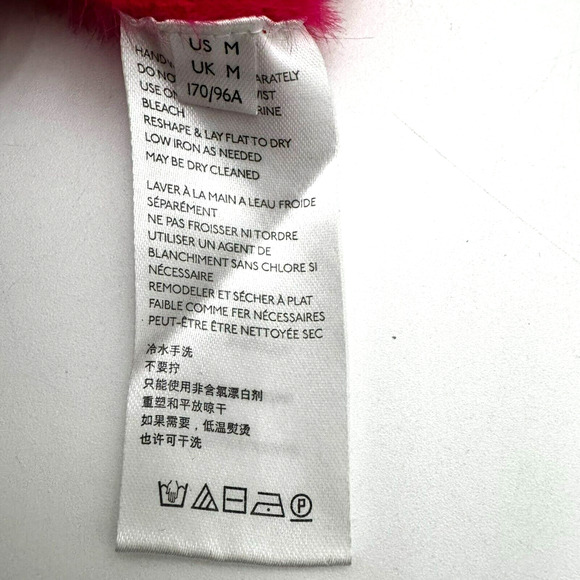 FREE PEOPLE Women's Medium Pink Moonbeam Pullover Sweater Super Soft Furry Fuzzy - Picture 7 of 10